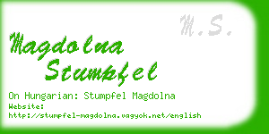 magdolna stumpfel business card